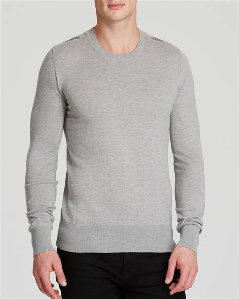 burberry brit jarvis cashmere cotton crew neck sweater|burberry signatures for men.